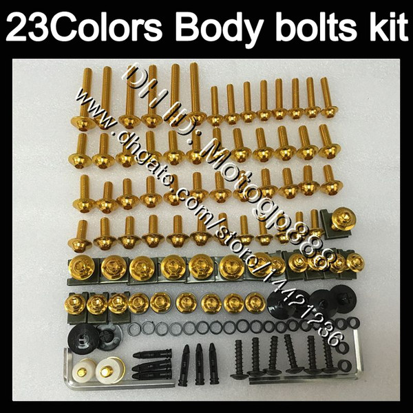 Fairing bolts full screw kit For HONDA CBR600F4i 01 02 03 01-03 CBR600 F4i CBR 600 F4i 2001 2002 2003 Body Nuts screws nut bolt kit 23Colors