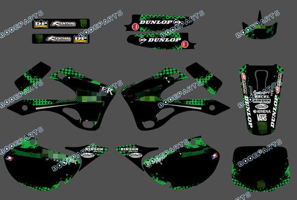 Monstor Motor KX125 KX250 Decal Graphics Sticker Design for Racing Motorcycle KAWASAKI KX 125 KX 250 1999 2000 2001 2002