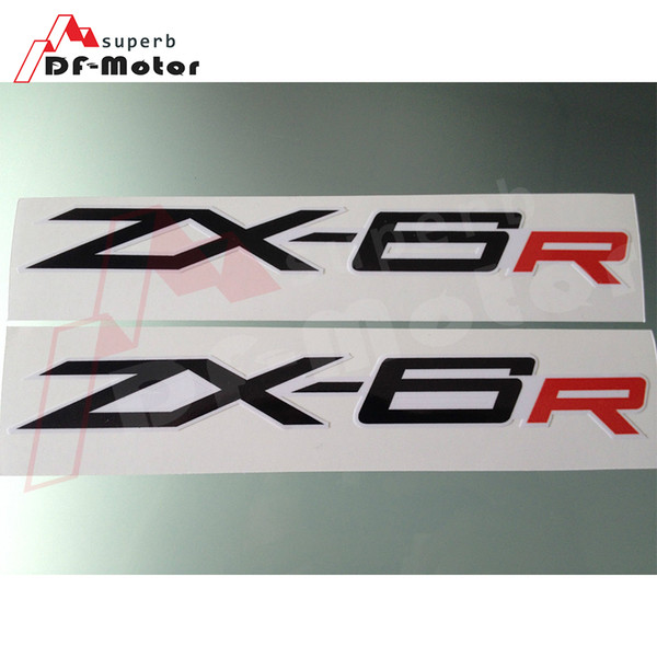 ZX-6R ZX6R Fairing Decals / Stickers New Logo 3M sticker 1Pair 200mm x 25mm Upper Fairing Decals / Stickers