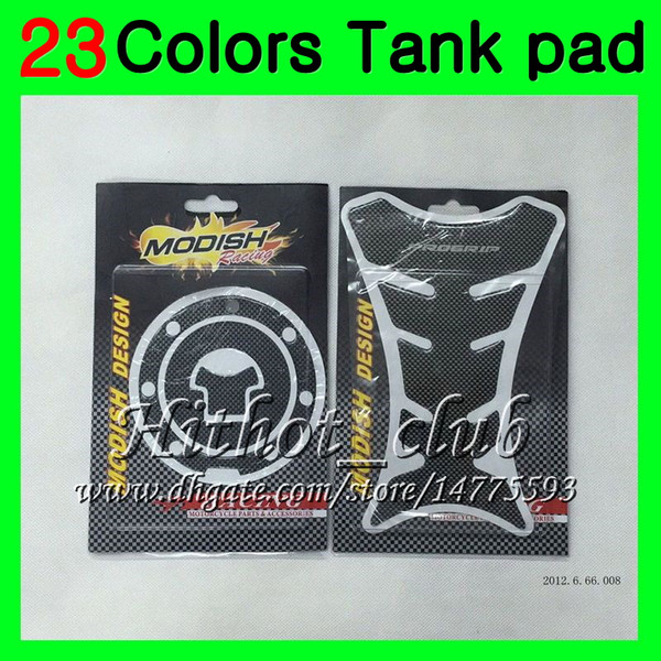 23Colors 3D Carbon Fiber Gas Tank Pad Protector For HONDA CBR600RR 03 04 05 06 CBR600 RR CBR 600 RR 2003 2004 2005 2006 3D Tank Cap Sticker