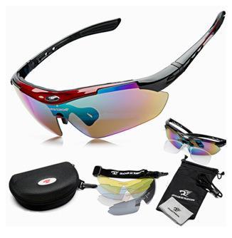 Men motorcycle Sport Fishing Driving Sunglasses UV Protection Glasses + 5pcs Multicolor spectacle lenses +1pcs myopia frame