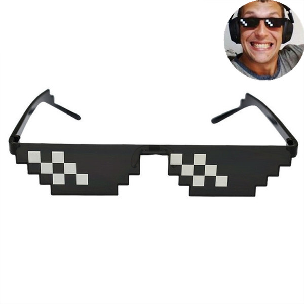 Glasses 8 Bit MLG Pixelated Sunglasses Women Brand Thug Life Party Eyeglasses Ladies Vintage Female Eyewear