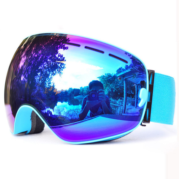 GOG-3100 Double layers UV400 anti-fog polarized ski goggles for men women big ski mask glasses for skiing helmet snow snowboard