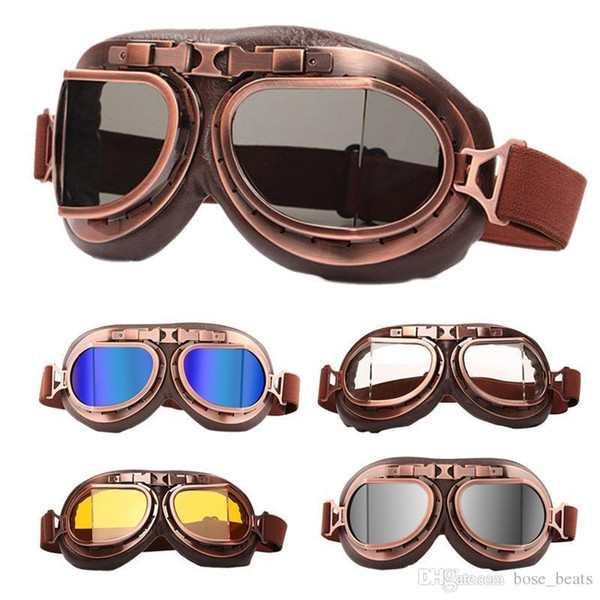 Retro Motorcycle Goggles Dustproof Sand-proof Riding Motorcycle Sunglasses Windproof Glasses Dust Goggles Tactical Glasses Fashion HHA257