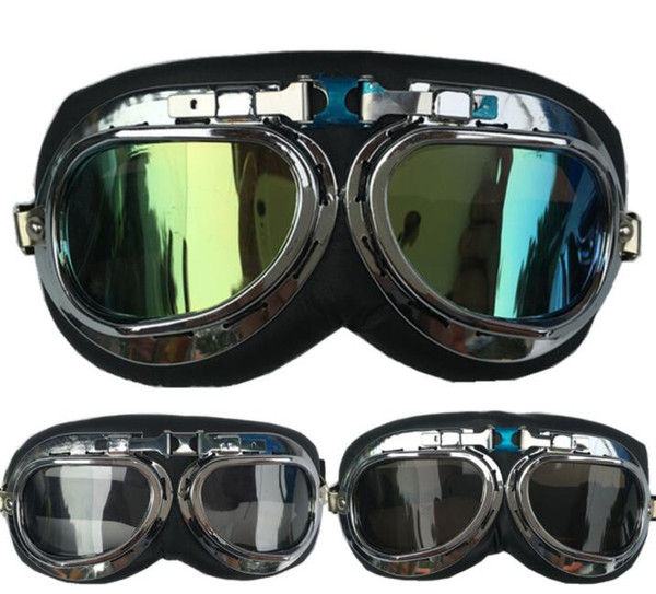 Motorcycle goggles riding goggles outdoor riding wind and sand dust glasses retro World War II helmet wearing glasses