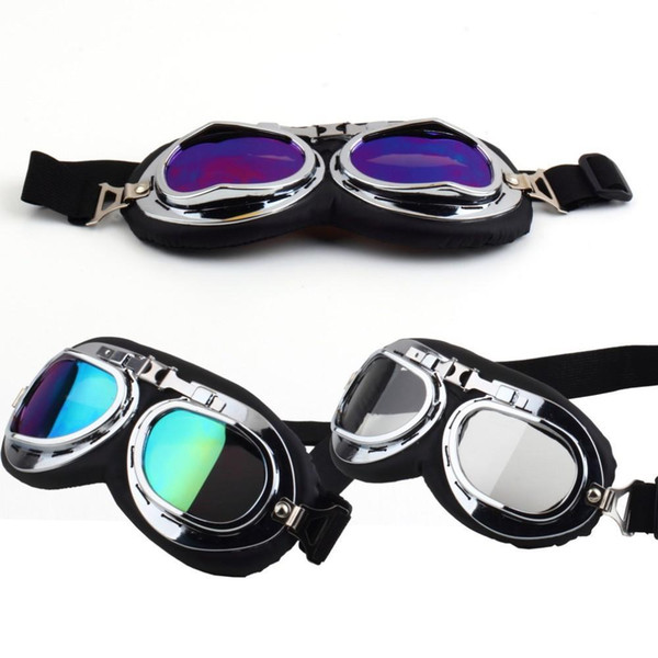 Hot Sale Scooter Pilot Goggles Helmet Vintage Anti-uv Motorcycle Glasses Motocross Fast Shipment free