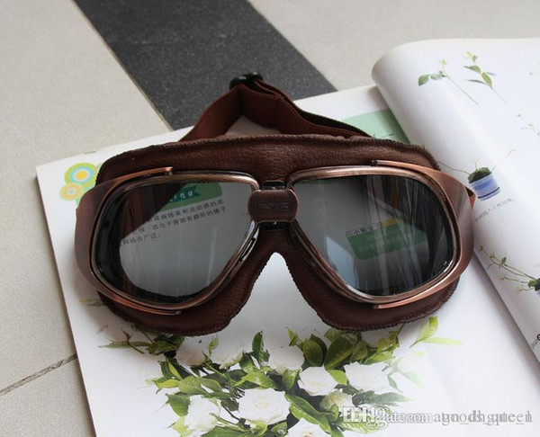 Hot Sale Cross-country Motorcycle Sunglasses Copper Coated Leather Goggles Halley Goggles Cardin T10 Eye Protection Outdoor Sports Goggles