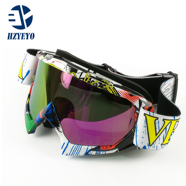 Man/women motocross goggles glasses ware MX off Road helmets goggles Sport gafas for motorcycle HZYEYO F-010