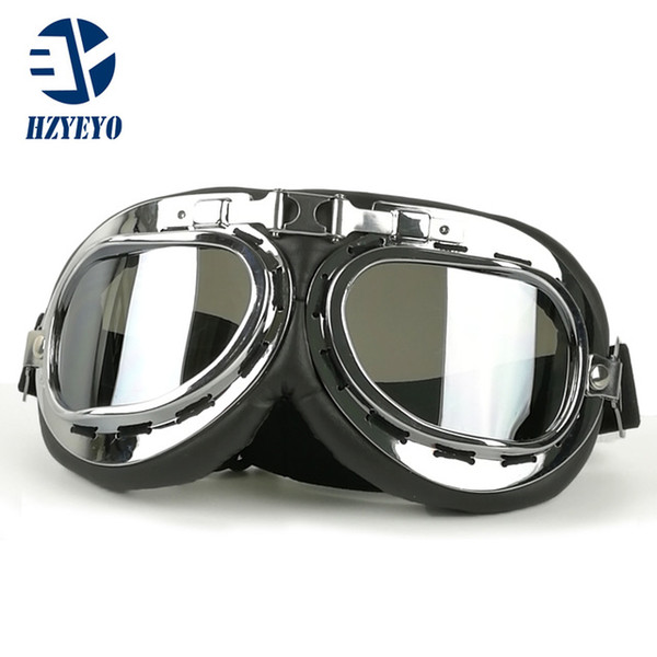 Free Shipping! New Protect Motorcycle Goggles Colored Sunglasses Scooter capacetes Glasses 5 Colors HZYEYO FJ006