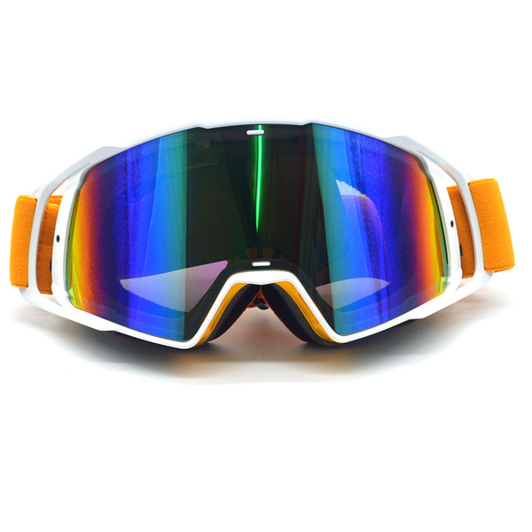 New Goggle Tinted UV Stripe Motorcycle Goggles Motocross Bike Cross Country Flexible Goggles Snow Ski Lunette