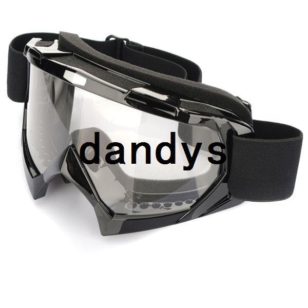 Super Black Motorcycle Bike ATV Motocross Ski Snowboard Off-road Goggles FITS OVER RX GLASSES Eye Lens Free shipping,dandys