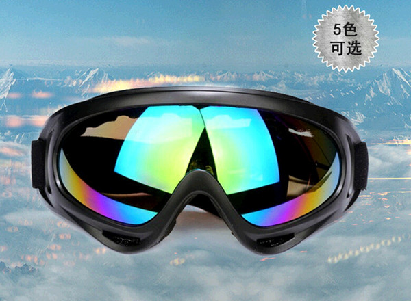 2015 New Outdoor Windproof Glasses Ski Goggles Dustproof Snow Glasses Men Motocross Riot Control Downhill Tactical Motorcycle Goggles X400