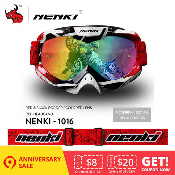 Protective Gears NENKI Motocross Glasses Moto Men Women Motorcycle Glasses Helmet Off-Road Motocross Goggles ATV MX BMX DH MTB Eyewear