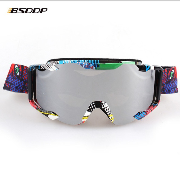 Motorcyclist equipment off-road goggles ski goggles outdoor riding goggles anti-fog windproof dust-proof glasses (BSDDP0910)