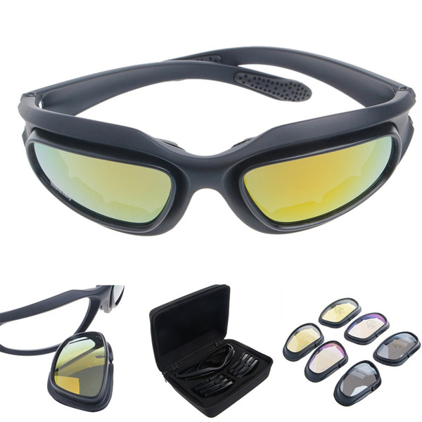 Polarized Motorcycle Lens Sun Glasses Protective Goggles Sports Wrap Riding Running Cycling Biker Windproof