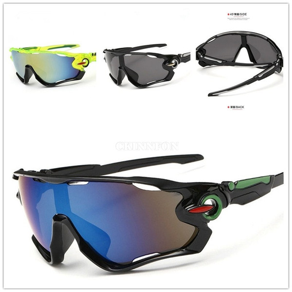 DHL 50PCS UV400 Big Frame Outdoor Cycling Glasses Colourful Lens Sun Glasses Windproof Eyewear Bicycle Motorcycle Sunglasses