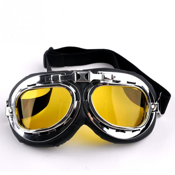 New Unisex Motorcycle Glass Windproof Elastic Band Ski Dirt Bike Cycling Lens Frame Motorcycle Goggles Outdoor Sports