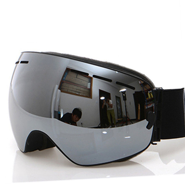 Ski Goggles, New Professional Anti-fog Double Lens UV400 Big Spherical Men Women Ski Glasses Skiing snowboard goggles