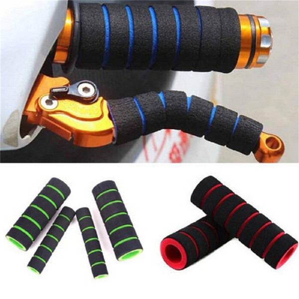 Motorcycle Parts Universal High Elasticity Sponge Moto Scooter Handle Motocross 4 Color Full Set Handbrake Handle Grips