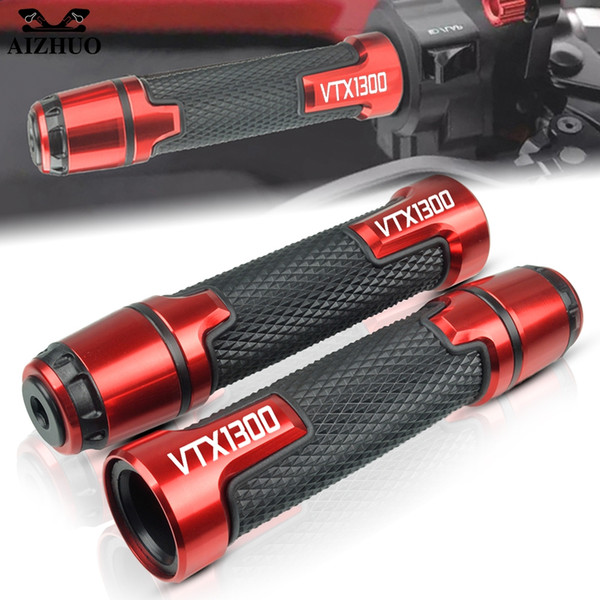 Motorcycle Handle Grips Racing Grips Handlebar Handles Ends For VTX1300 VTX 1300 2003 2004 2005 2006 2007 2008-2010