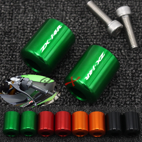 For NINJA ZX1400/ZX14R/ZX-14R/ZZR1400 2006-2018 Motorcycle Accessories CNC Aluminum Handlebar Grips Bar Ends Cap Slider