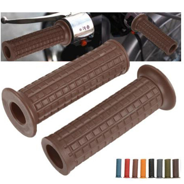 soft rubber motorbike handle bar retro moto grip cafe racer ATV Off-road dirt pit bike motocross accessorie motorcycle handlebar