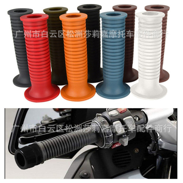 Vintage moto handlebar rubber Retro scooter Hand Grip Motorcycle Grips 7/8