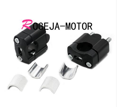 Off Road Motorcycle Bar Clamps 35MM Raised Handlebar Handle Bar Risers Black for 22MM 7/8