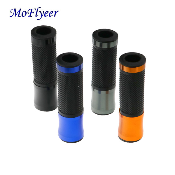 MoFlyeer Universal 7/8'' 22MM CNC Motorcycle Handlebar Grip Handle Bar Motorbike Handlebar Grips 6 Colors For Option