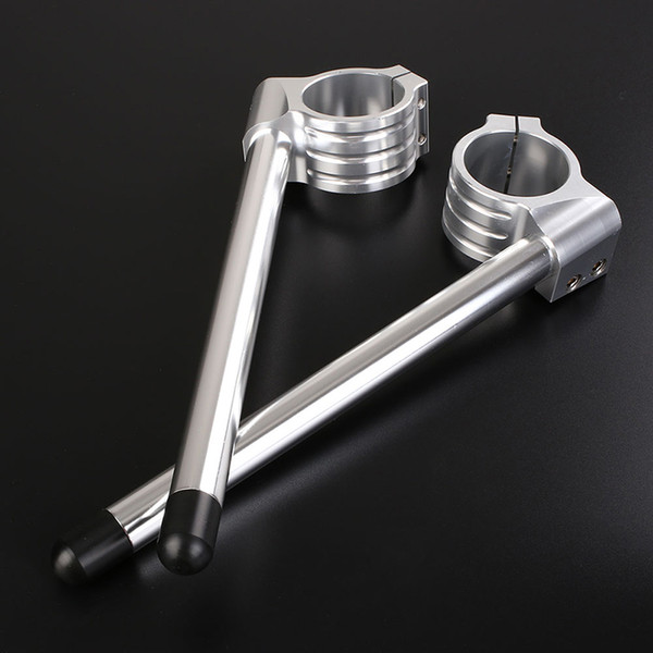 Hot 1pair Universal Aluminium Alloy Motorbike CNC Fork Tube Adjustable Clip-On Handlebars 31/32/33/35mm JLD