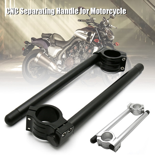 Hot 1pair Universal Aluminium Alloy Motorbike CNC Fork Tube Adjustable Clip-On Handlebars 31/32/33/35mm BX