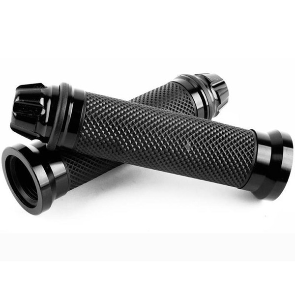 Universal Motorcycle Rubber Black With 22mm Bar 14.2 cm / 5.6inch End Cap Handlebar 25mm Grip