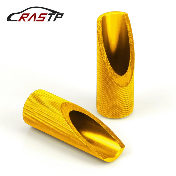 RASTP - High Quality Aluminum Motorcycle Motorbike Foot Pegs for Honda Ruckus Zoomer Motor Accessories Gold RS-ENL015