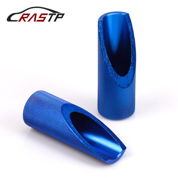 RASTP - High Quality Aluminum Motorcycle Motorbike Foot Pegs for Honda Ruckus Zoomer Motor Accessories Blue RS-ENL015