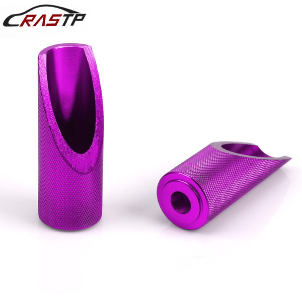 RASTP-High quality 1 Pair Motorcycle Aluminum Foot Pegs for Honda Ruckus Zoomer Motorcycle Foot Rests Purple RS-ENL015