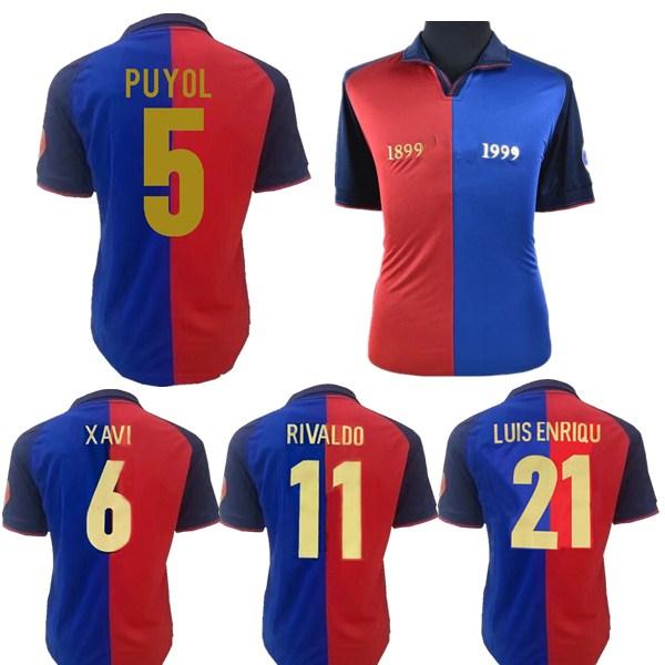 retro BarceLONA MESSI jersey 96 1997 FIGO 1899 1999 XAVI RONALDINHO RONALDO RIVALDO GUARDIOLA Iniesta 08 09 Centenary 100th Year commemorate