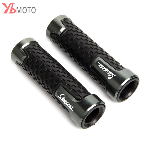 Flash Deals Fashion Accessories 22mm 7/8'' Brand New Motorcycle Anti-Skid Handle Grips grips handlebar FOR Piaggio Vespa GTS 300