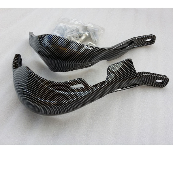 CARBON PAIR Hand Brush HAND GUARDS MOTORCYCLE MOTOCROSS DIRT BIKE ATV SCOOTER MX HANDGUARD 22MM