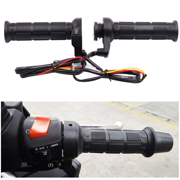 7/8'' 22mm Electric Motorcycle Handle Heated Hand Molded Handles Warmer Motorcycle Heating Handle Grips Moto Handlebars AAA997