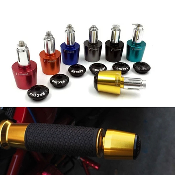 Motorcycle Handlebar 22mm Handle Grips Bar Ends Cap CNC Plugs Slider Universal