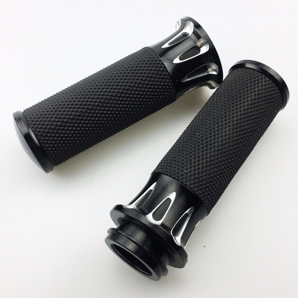 CNC Motorcycle Aluminum Handlebar hand Grips For Harley Electronic 2008-2015 touring