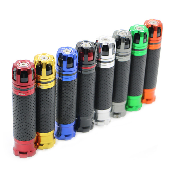 Motorcycle CNC Aluminum&Rubber Cutout Handle Grips/Handlebar Grips/Hand Grips Fit For Handlebars In 22mm 7/8