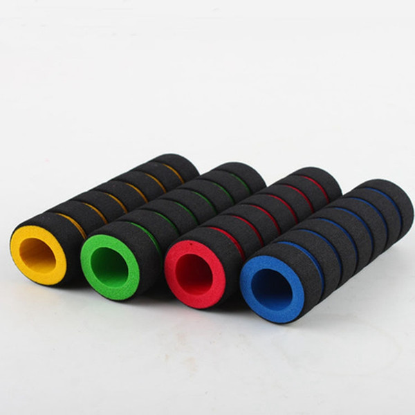 2Pcs Bike Handlebars Grips Racing Bicycle Parts Motorcycle Handle Bar Foam Sponge Grip Cover Nonslip Outdoors VVA53