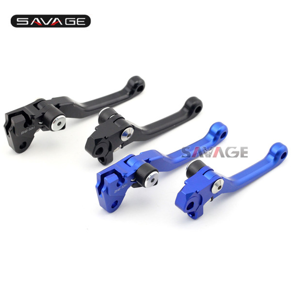 For YAMAHA YZ 125/250 2008-2015, YZF 250/450 2007-2008 Black/Blue Motorcycle Dirt Bike Off-road CNC Pivot Brake Clutch Lever