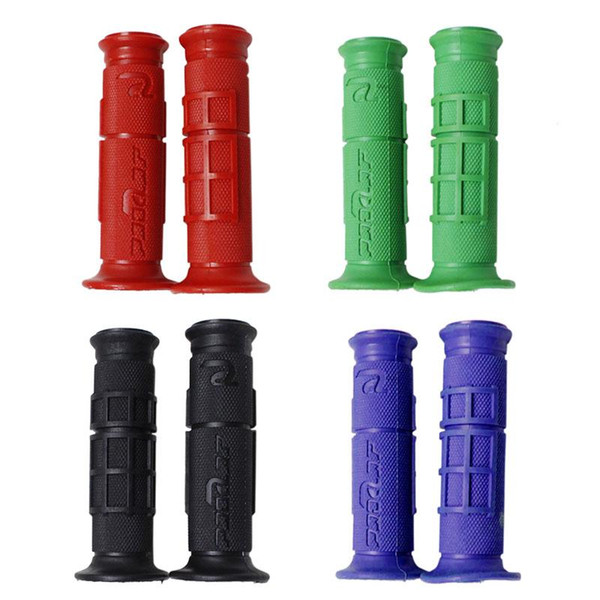 2018 New 1pair Useful Universal Dirt Bike Gel Handle Bar Motorcycle Motocross Hand Grips Red/Purple/Green/Black