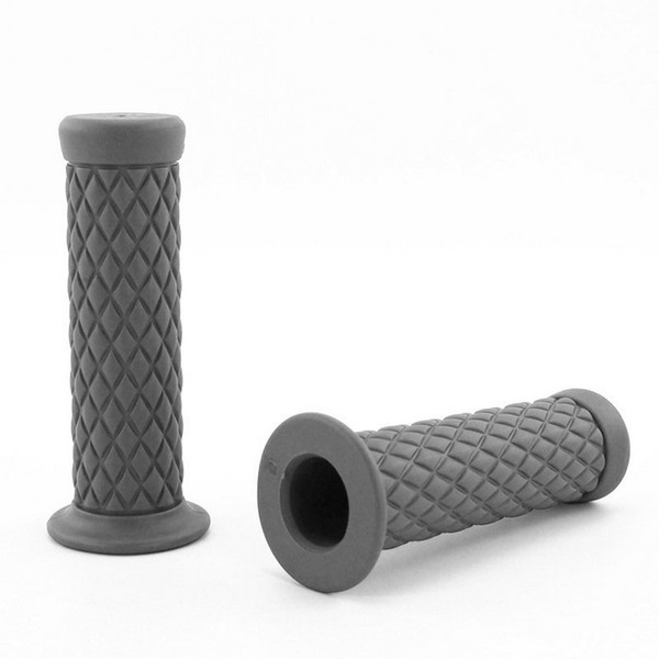 Universal 7/8'' 22MM Vintage rubber Motorcycle handle grips coffee Motorbike handlebar grips