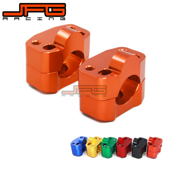 Billet Aluminium Handlebar Riser Clamp Bar Mount Adaptor Adapter For Pit Dirt Bike Motorcycle Change 22 To 28mm 1-1/8