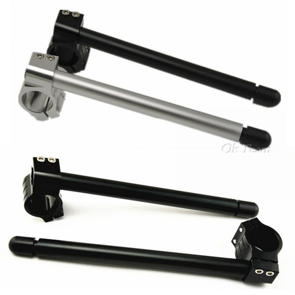 2pcs Motorcycle Racing Handlebars Adjustable CNC 37/41/45/46/48/50/51/52/53/54MM Clip On Ons Fork Handle Bar