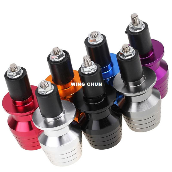 7 Colors Motorcycle Handlebar Grips Handle Bar Ends Weights Grip Cap Plug Slider 22MM 7/8