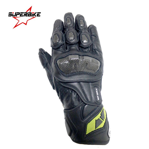 Motorcycle Gloves Men GP PRO Carbon Fiber Moto Glove Genuine Leather Cycling Racing Equipment Motocross SUPERBIKE BRAND